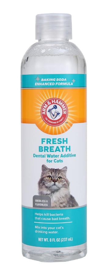 Arm & Hammer - Cat Dental Water Additive - Baking Soda Enhanced Formula - Odorless & Flavorless
